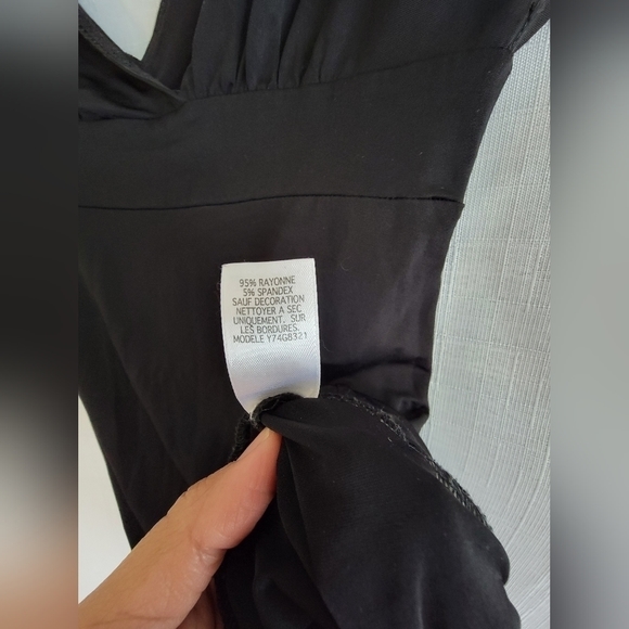 GUESS Y2K whimsygoth plunge vneck shirt mini dress - Picture 4 of 8